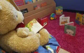 reading area at monkey puzzle otley